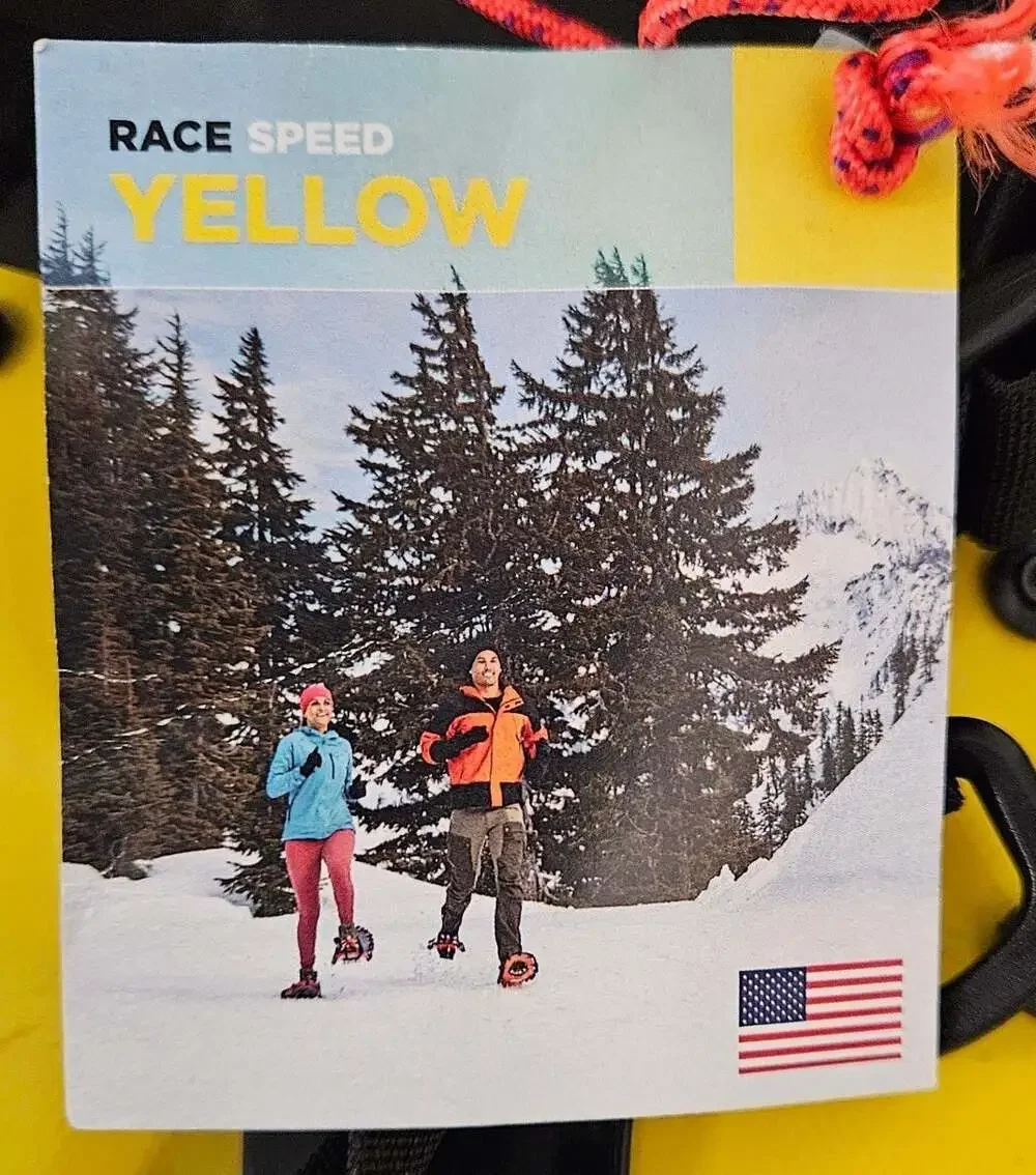 Northern Lites Race Speed Yellow Snowshoes